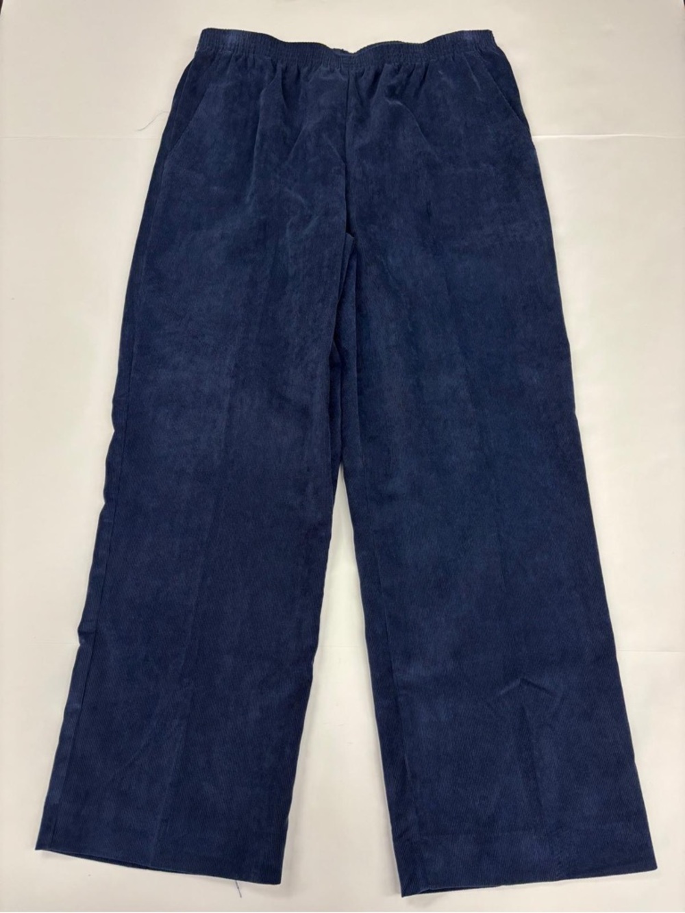 Alfred Dunner Petite Navy Elastic Waist Pants